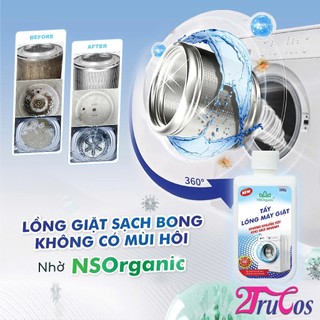 Tẩy Lồng Máy Giặt NS Organic Washing Machine Drum Cleaner Powder 300g (bột diệt khuẩn 99,9%) 2Trucos