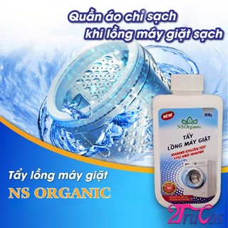 Tẩy Lồng Máy Giặt NS Organic Washing Machine Drum Cleaner Powder 300g (bột diệt khuẩn 99,9%) 2Trucos