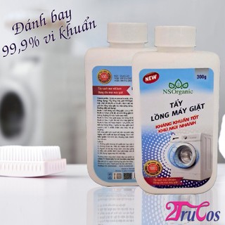 Tẩy Lồng Máy Giặt NS Organic Washing Machine Drum Cleaner Powder 300g (bột diệt khuẩn 99,9%) 2Trucos