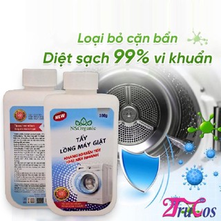 Tẩy Lồng Máy Giặt NS Organic Washing Machine Drum Cleaner Powder 300g (bột diệt khuẩn 99,9%) 2Trucos