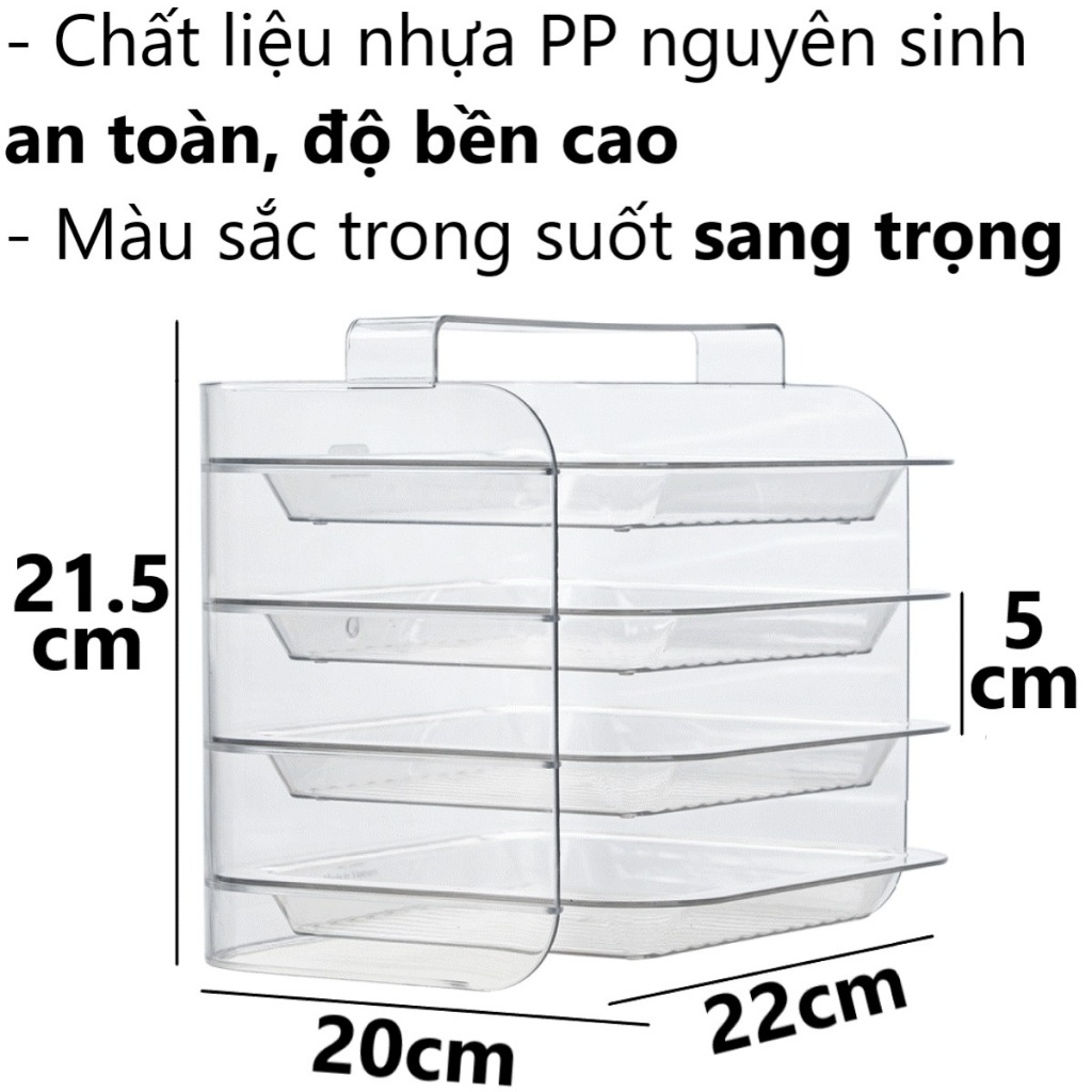 Khay Đựng Thực Phẩm Trong Suốt Cao Cấp Chính Hãng Việt Nhật (mã 5599)