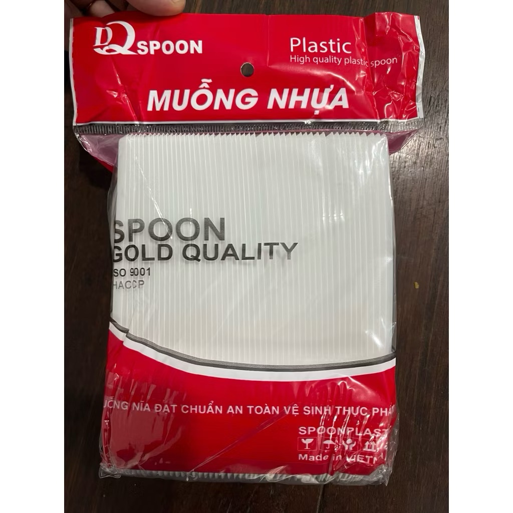 100 Muỗng Nhựa Trắng Dài 14-15cm Loại Tốt Dùng 1 Lần An Toàn Với Sức Khỏe Thích Hợp Mang Theo Khi Đi Dã Ngoại Cắm Trại