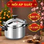 Nồi áp suất Fujika chất liệu hợp kim nhôm, nồi hầm đa năng nấu mọi loại bếp từ, gas, hồng ngoại
