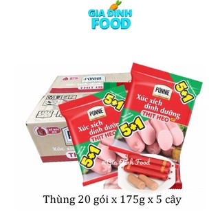 Xúc Xích Tiệc Trùng Ponnie Vị Heo 5 Cây/ Bịch 175g