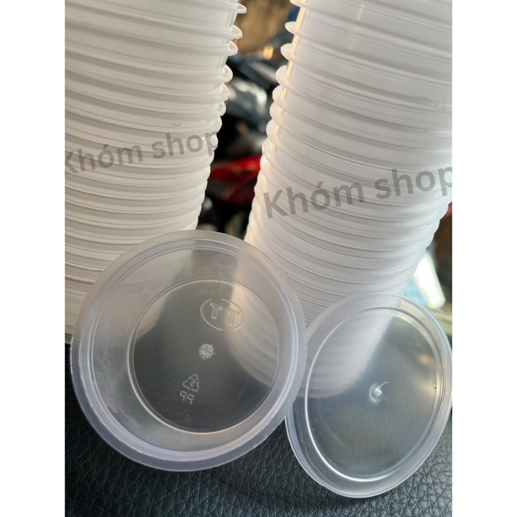 100 Hộp Nhựa Làm Bánh Flan Size Trung 65ml Hủ Nhựa PP An Toàn Không BPA Kèm Nắp Chịu Nhiệt Dùng Cho Bánh Flan Sữa Chua