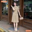 Đầm thiết kế BEMINE cổ đức đính cúc dáng chữ A tùng váy đuôi cá xếp ly phù hợp đi làm, đi tiệc-MT10084