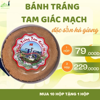 Bánh tráng nướng Tam giác mạch| Đặc sản Hà Giang, hộp 10 miếng GIÒN - THƠM - NGON sẵn hàng gửi trực tiếp từ hà giang