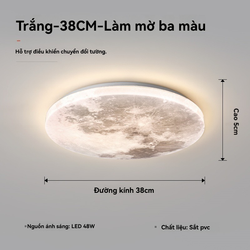 Sáng tạo mặt trăng hiện đại đơn giản phòng khách phòng ngủ chính phòng ngủ đẹp trần ánh sáng