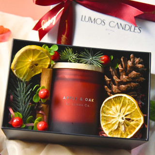 Set quà nến thơm cao cấp mix hoa lụa Lumos