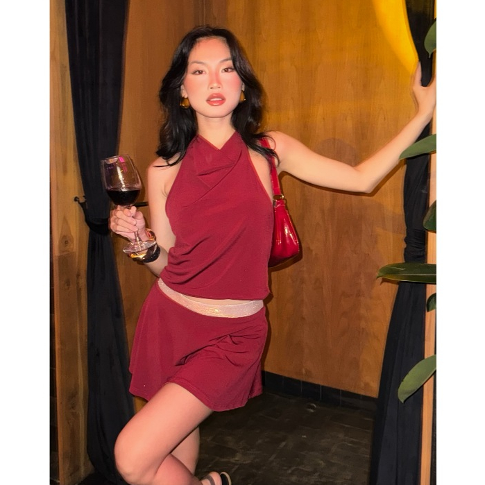 CÓ TÁCH SET - Set áo váy ngắn mini dress đi tiệc cuối năm phong cách Âu Mỹ | 𝐛𝐚𝐧𝐚𝐧𝐚𝐛𝐮