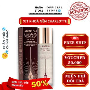 Xịt Khóa Nền Charlotte - Tilbury Airbrush Flawless Setting Spray Make up Lâu trôi Cấp ẩm 34ml 100ml