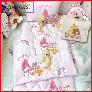 💫FOR BABY💫Nệm Chăn Gối Cho Bé Đi Học Lụa Lyocell Viscose Mềm Mát, Tặng Túi Canvas _ Chăn Ga Sỉ HCM