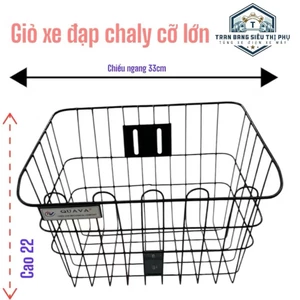 giỏ xe đạp chaly nắp được tất các loại xe từ size 20 đổ lên