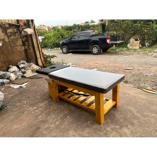 Giường gội đầu 2in1 (Không vòm), Chân vàng nệm đen (chỉ giao sg)