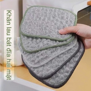 Sét 10 Miếng Rửa Bát Siêu Sạch_Miếng Rửa Chén Đĩa 2in1 Chuyên Dụng