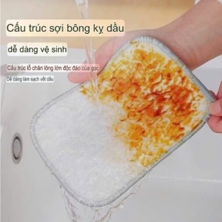 Sét 10 Miếng Rửa Bát Siêu Sạch_Miếng Rửa Chén Đĩa 2in1 Chuyên Dụng