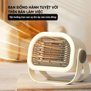 Máy sưởi gốm mini YAMAZAKI để bàn nhỏ gọn tiện lợi công suất 400W sưởi ấm cho trẻ, cho cá nhân làm việc, học tập