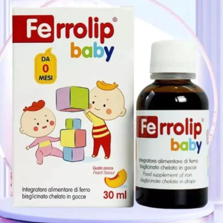 FERROLIP BABY ( Lọ 30ml ) Bổ Sung Sắt Amin Hữu Cơ Thơm Ngon Cho Bé Khỏe Mạnh.giảm nguy cơ thiếu máu thiếu sắt ở trẻ em