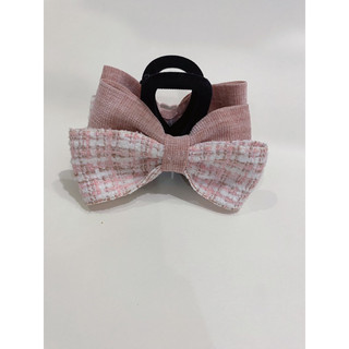 kẹp tóc nơ nhung tuyết mềm pha màu nhẹ nhàng-kẹp 8cm bọc nhung