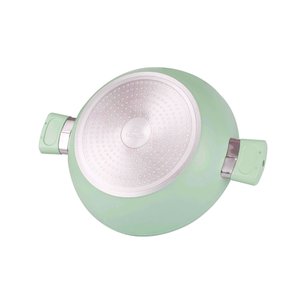 Nồi lẩu/ chảo lẩu xào chống dính vân đá Elmich El-5553GY28 size 28cm