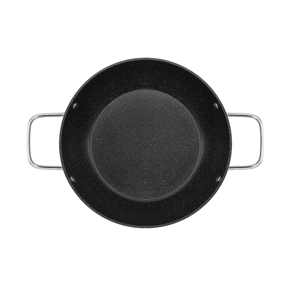 Nồi lẩu/ chảo lẩu xào chống dính vân đá Elmich El-5553GY28 size 28cm