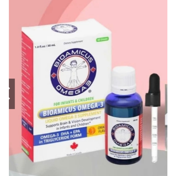 Bioamicus Omega 3 ( Hộp 30 ml ) bổ sung DHA EPA Giúp Tăng Cường Trí Não ...