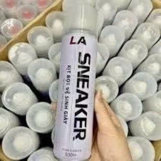 Chai Xịt Tạo Bọt Vệ Sinh Giày SNEAKER 300ml, Bình Xịt Tuyết Làm Trắng Giày Dép, giặt khô,khử mùi, .