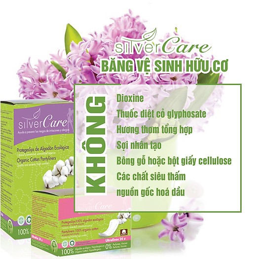 Băng vệ sinh hàng ngày hữu cơ Masmi/ Silvercare Organic Sanitary Pads