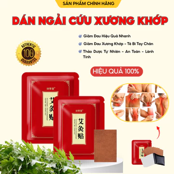 Miếng Dán Ngải Cứu Giảm Đau Xương Khớp - Cao Dán Làm Nóng Hỗ Trợ Xoa Bóp Nhức Mỏi Nhanh Chóng