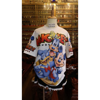 [ẢNH CHÍNH CHỦ] Áo Phông Mickey Mouse New Thái Lan Hình In Full 2 Mặt