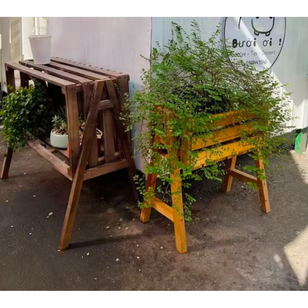 Kệ Thùng Pallet Gỗ Hộp Gỗ Lớn đa năng D40N22C55cm