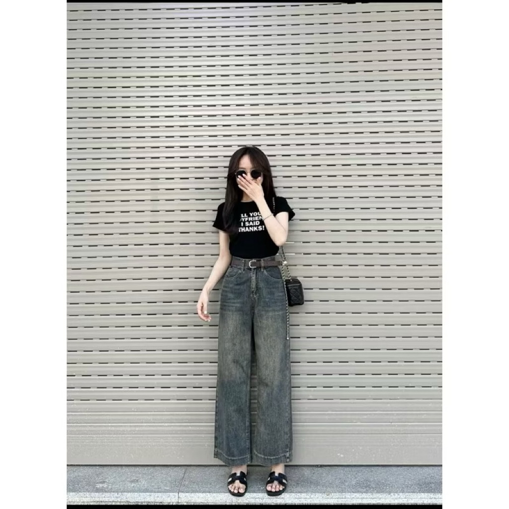 QUẦN SUÔNG DENIM ỐNG RỘNG MẪU MÃ ĐA DẠNG 2025