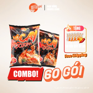 Combo 60 Gói Mì Cay DOZIN (Full Thùng) - Mì Trộn Cay Đỉnh Cao - Mua Càng Nhiều Giảm Càng Sâu