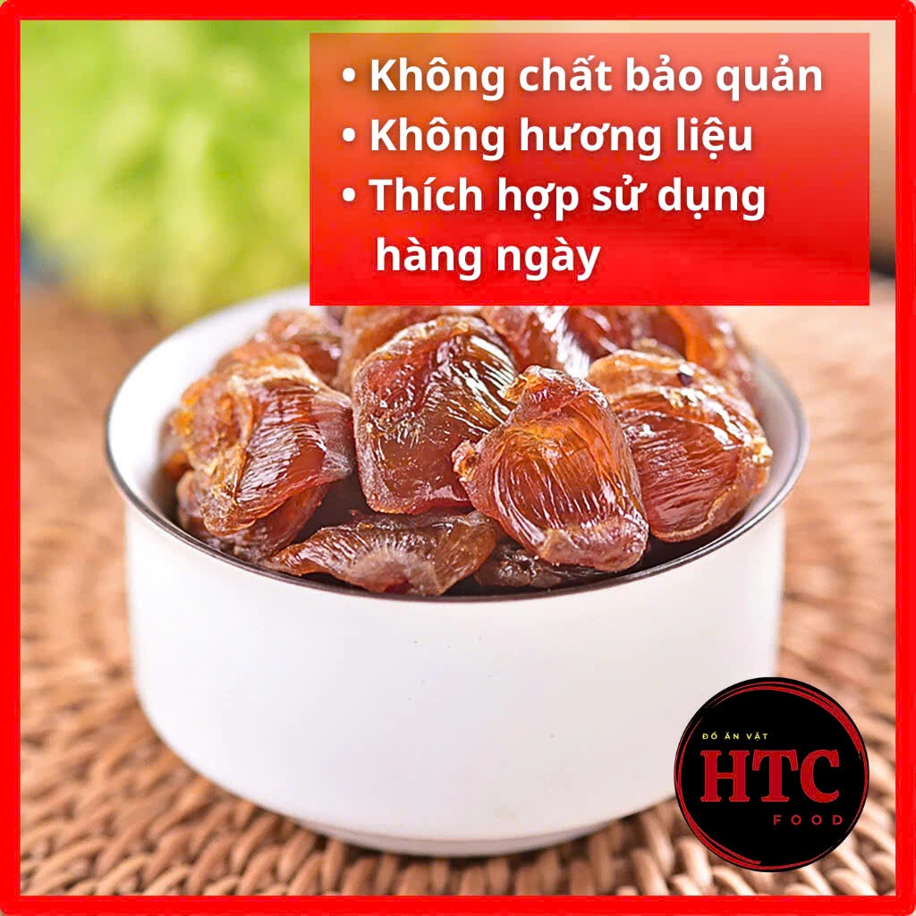 Nhãn nhục sấy khô cao cấp Hưng Yên dẻo mềm, ngọt thanh bổ dưỡng dùng ăn vặt, nấu chè, 500g, HTC Food