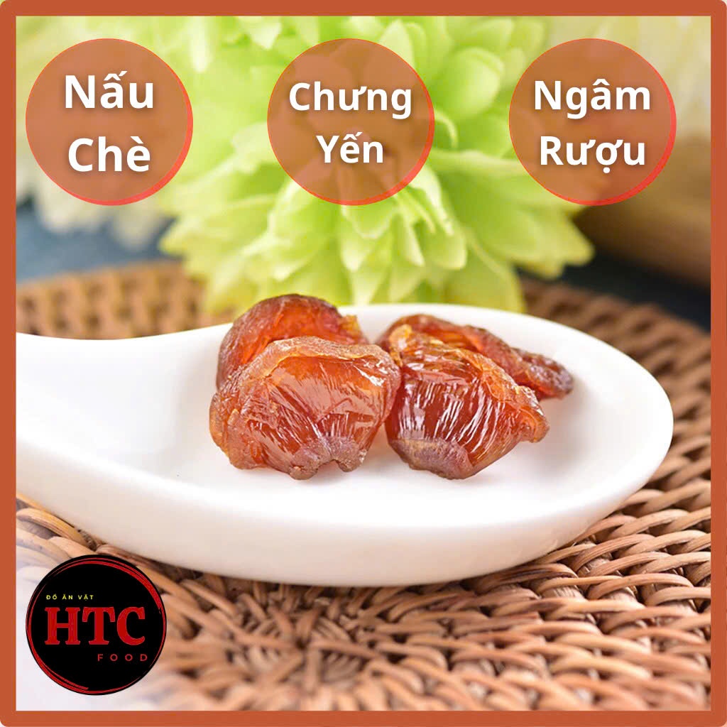 Nhãn nhục sấy khô cao cấp Hưng Yên dẻo mềm, ngọt thanh bổ dưỡng dùng ăn vặt, nấu chè, 500g, HTC Food