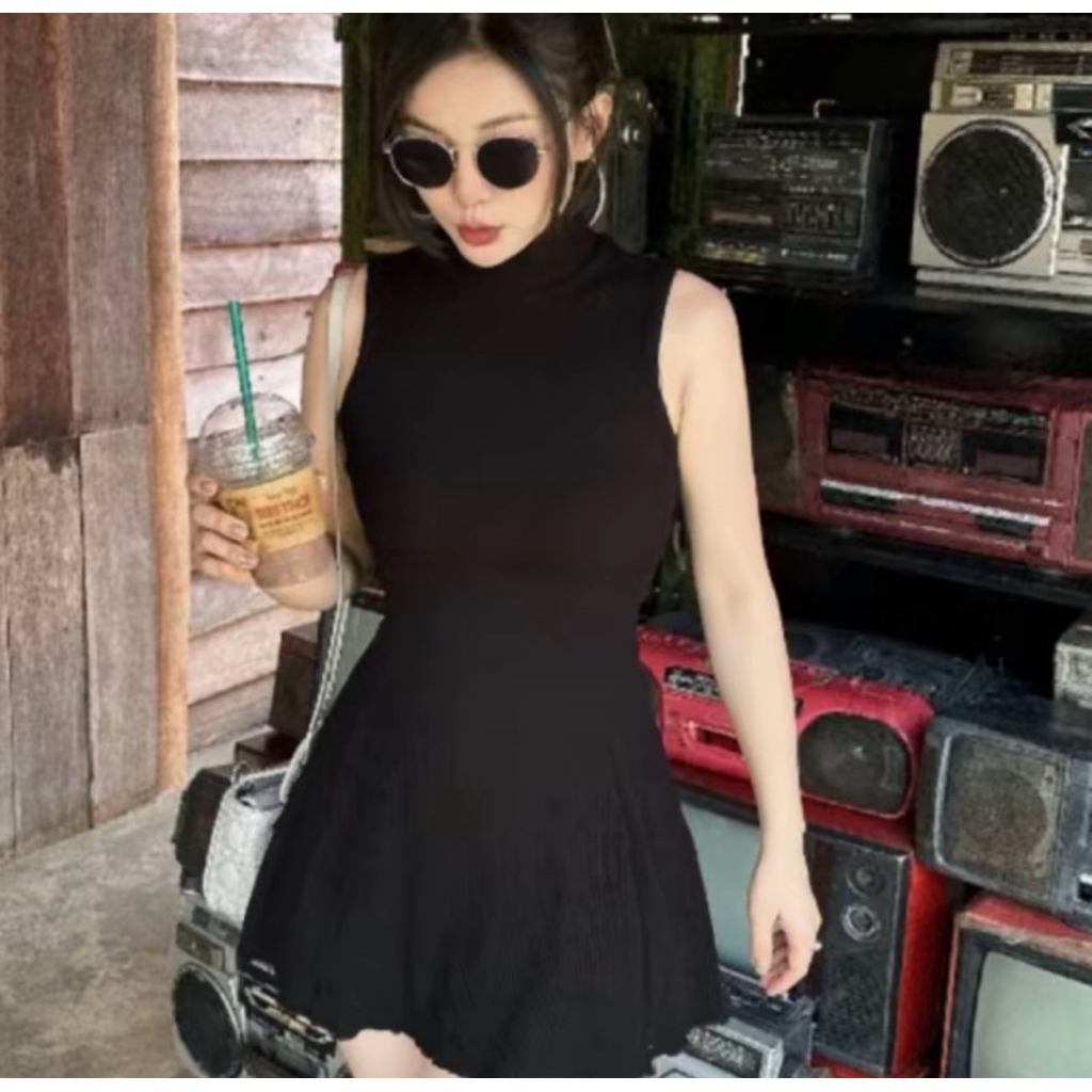 | LYN WEAR | (DEAL MỞ BÁN) Đầm Nữ Cổ Lọ Form Xoè Dáng Ngắn – Tôn Dáng, Mặc Đi Chơi Đi Tiệc
