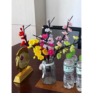 Cành đào mai ngày tết - kẽm nhung