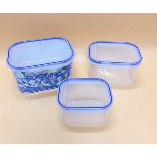 Bộ 3 Hộp Đựng Thực Phẩm Nhựa PP Nguyên Sinh An Toàn Bảo Vệ Sức Khỏe Chính Hãng VIỆT NHẬT (Mã 6532)