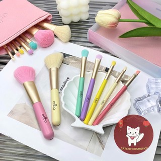 [ODBO] Set 7 Cọ Trang Điểm ODBO Cầu Vồng Kèm Túi Da, Perfect Brush Beauty Tools (OD8-193)