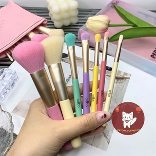[ODBO] Set 7 Cọ Trang Điểm ODBO Cầu Vồng Kèm Túi Da, Perfect Brush Beauty Tools (OD8-193)
