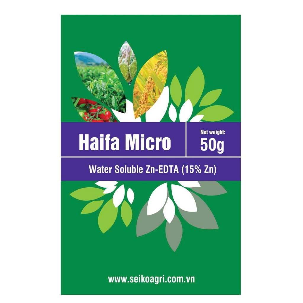 Phân bón vi lượng Kẽm Haifa Micro Zn-EDTA (15% Zn) 50gr