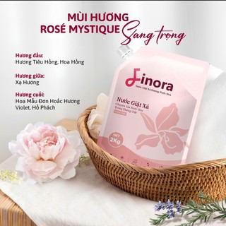 [Tặng Mèo Kitty Yếm Đỏ] Combo 2 túi nước giặt Finora tổng 3kg (1 túi 1Lít + 1 túi 2 Lít )