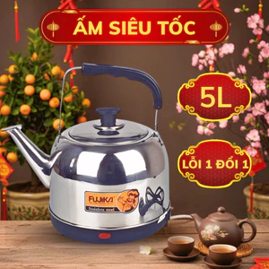 Ấm siêu tốc 5L FUJIKA công suất 1500W, sôi nhanh kèm chế độ tự ngắt khi sôi, bảo hành 12 tháng