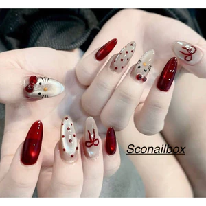 NAIL BOX THIẾT KẾ MẮT MÈO HELLO KITTY MÓNG GIẢ SƠN GEL MẮT MÈO TÔN DA SCONAILBOX