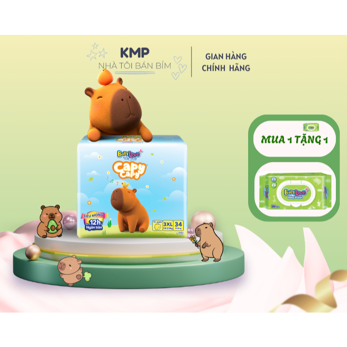 BỈM BABY LOVE CAPY CAPY UNICHARM/TÃ QUẦN BABY LOVE CAPY CAPY M/L/XL/XXL ...