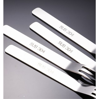 Set 5 Nĩa Ăn Trái Cây Inox 304 Cao Cấp, Thiết Kế 3 Răng Độc Đáo, Mạ Vàng Sang Trọng