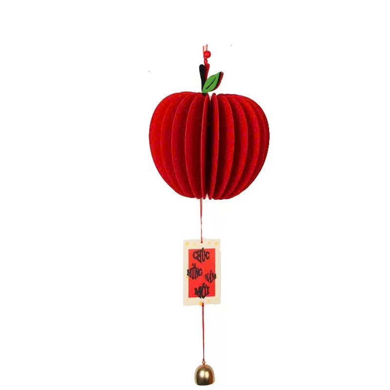 Quả Táo Vải Nỉ Đỏ 20cm Trang Trí Tết Đón Xuân Chất Liệu Giấy An Toàn Màu Đỏ Tươi Sáng Tạo Không Gian Ấm Cúng Và Vui Vẻ