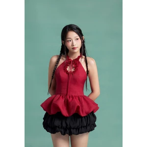 Chân Váy Bí Nữ FURUS SKIRT 2 Tầng Lưng Thun Freesize Đáng Yêu SECODEE