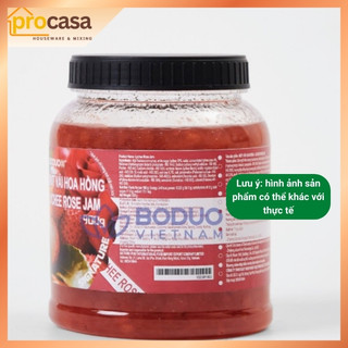 Mới 2026 - 900gr - Mứt Boduo Signature - Vải Hoa Hồng - LYCHEE ROSE JAM - Nguyên liệu pha chế chính hãng