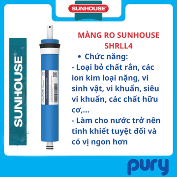 Lõi lọc nước số 4 Sunhouse - Màng lọc thẩm thấu ngược - Màng RO Sunhouse - Hàng Chính hãng